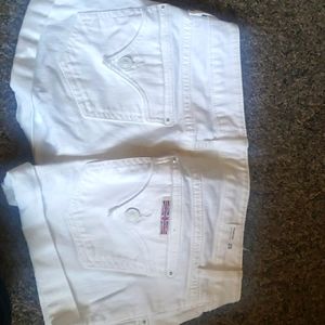 White Hudson shorts size 25